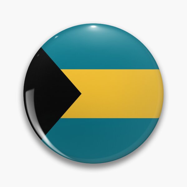 Item preview, The Bahamas Flag Round Design designed and sold by NTGUILTY.