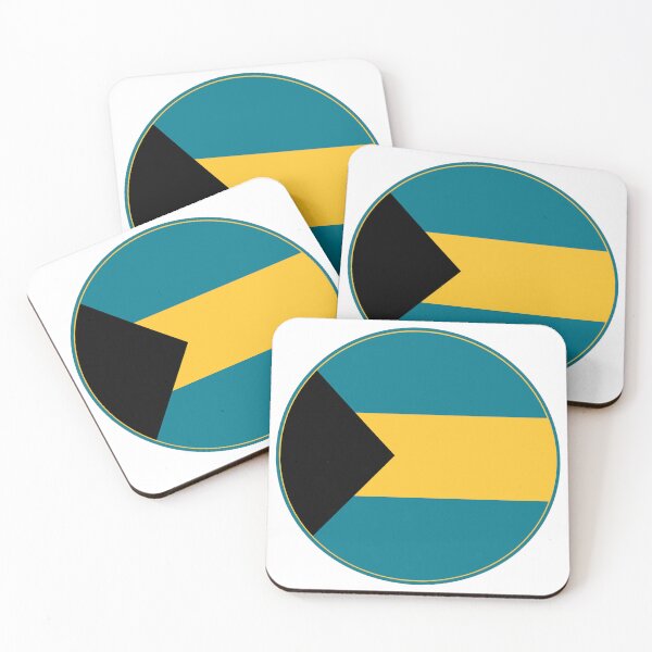 Item preview, The Bahamas Flag Round Design designed and sold by NTGUILTY.