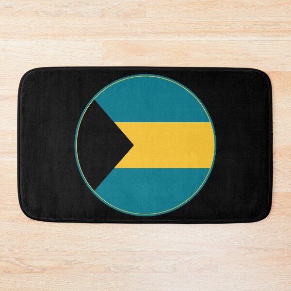 Item preview, The Bahamas Flag Round Design designed and sold by NTGUILTY.