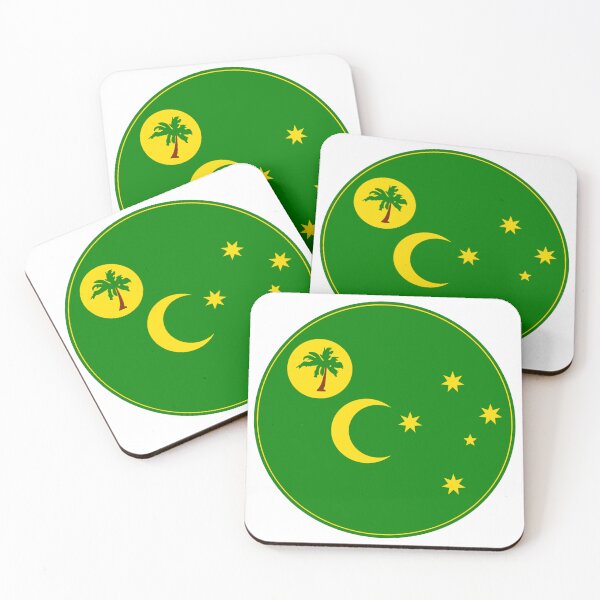 Item preview, Cocos Islands Flag Round Design designed and sold by NTGUILTY.