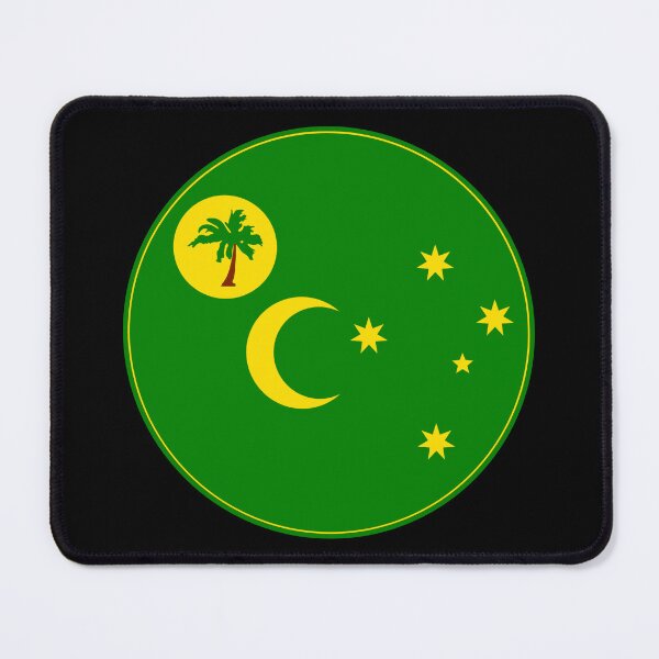 Item preview, Cocos Islands Flag Round Design designed and sold by NTGUILTY.