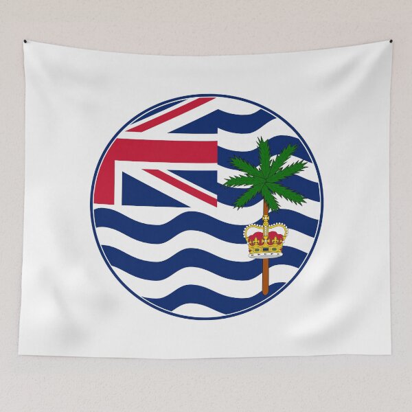 Item preview, British Indian Ocean Territory Flag Round Design designed and sold by NTGUILTY.