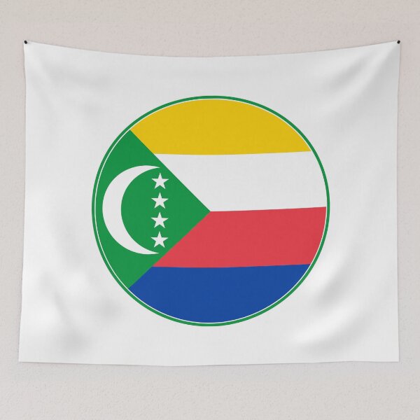 Item preview, Comoros Flag Round Design designed and sold by NTGUILTY.