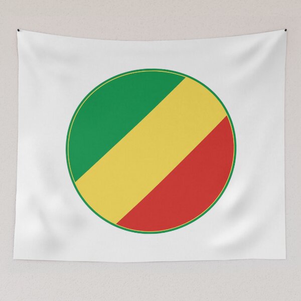 Item preview, Congo Flag Round Design designed and sold by NTGUILTY.