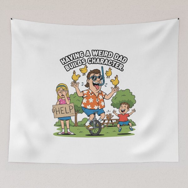 Item preview, Weird Dad Builds Character Funny Dad Joke designed and sold by PunStitch.