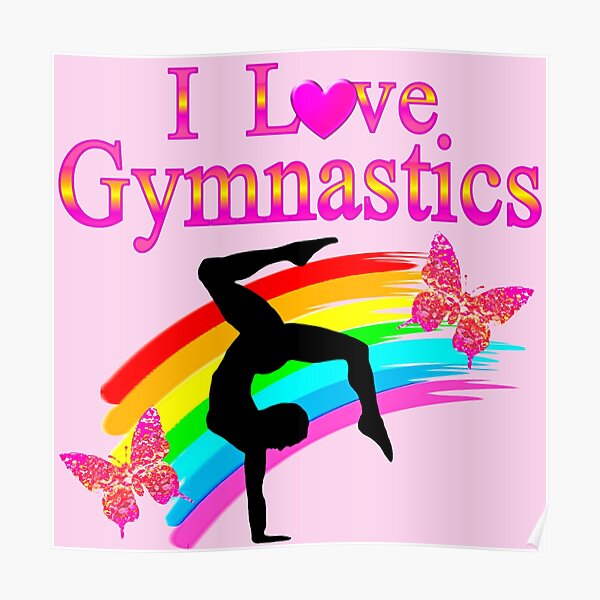 ROSE J'ADORE LA CONCEPTION GYMNASTIQUE Poster