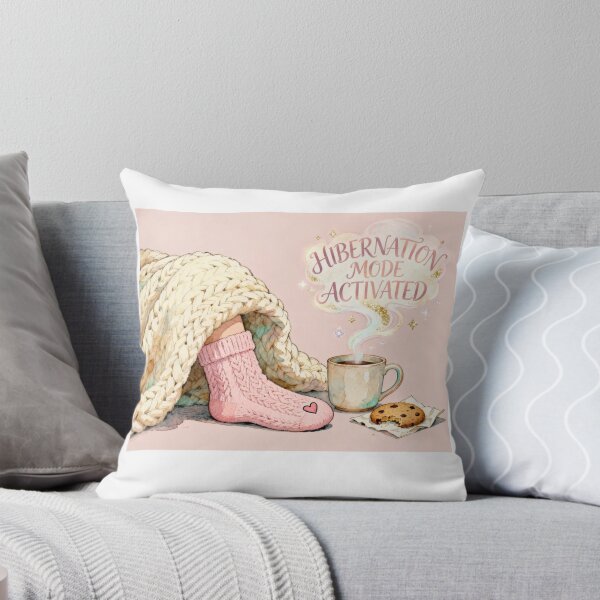 Item preview, Hibernation Mode Activated — Cozy Sock & Steam Text  designed and sold by visionaryprint.