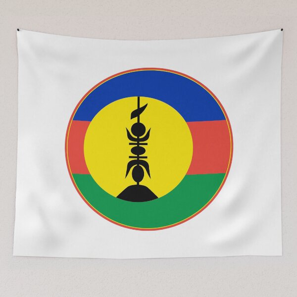 Item preview, New Caledonia Flag Round Design designed and sold by NTGUILTY.