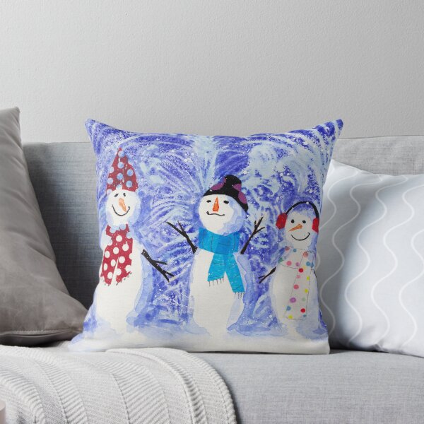 Item preview, Three Snowmen On A Snowy Day designed and sold by AMOpainting.