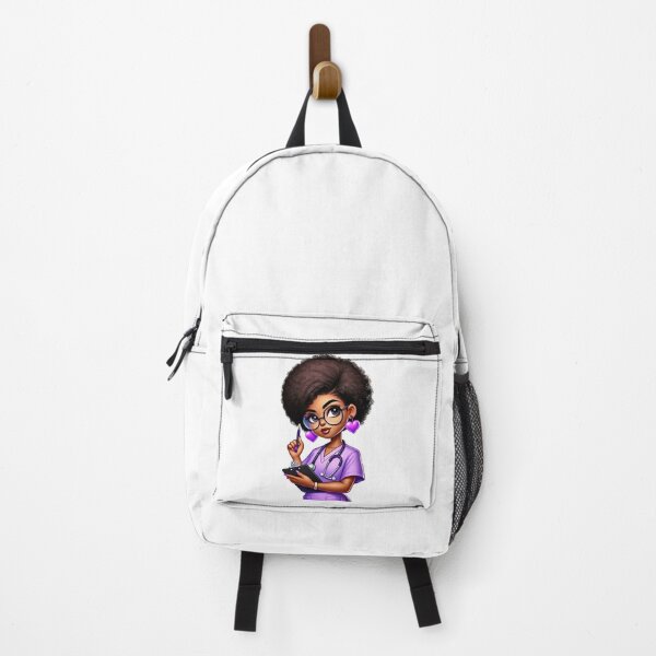 Item preview, Curly Hair Black Nurse Studying | Beautiful Nursing Student Design designed and sold by Lulunza.