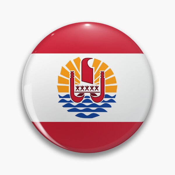 Item preview, French Polynesia Flag Round Design designed and sold by NTGUILTY.