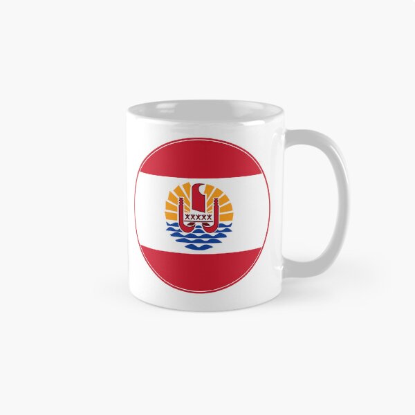 Item preview, French Polynesia Flag Round Design designed and sold by NTGUILTY.