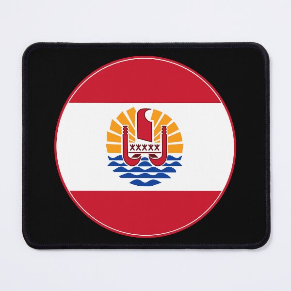 Item preview, French Polynesia Flag Round Design designed and sold by NTGUILTY.