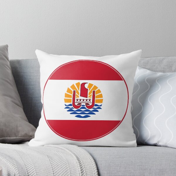 Item preview, French Polynesia Flag Round Design designed and sold by NTGUILTY.
