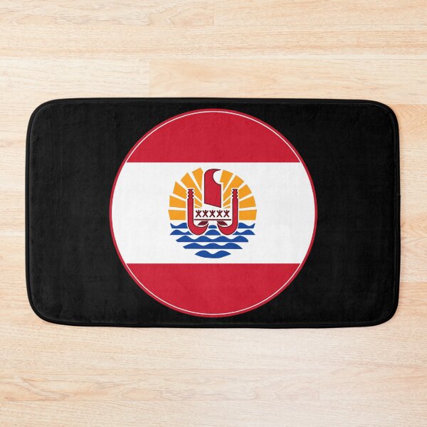 Item preview, French Polynesia Flag Round Design designed and sold by NTGUILTY.