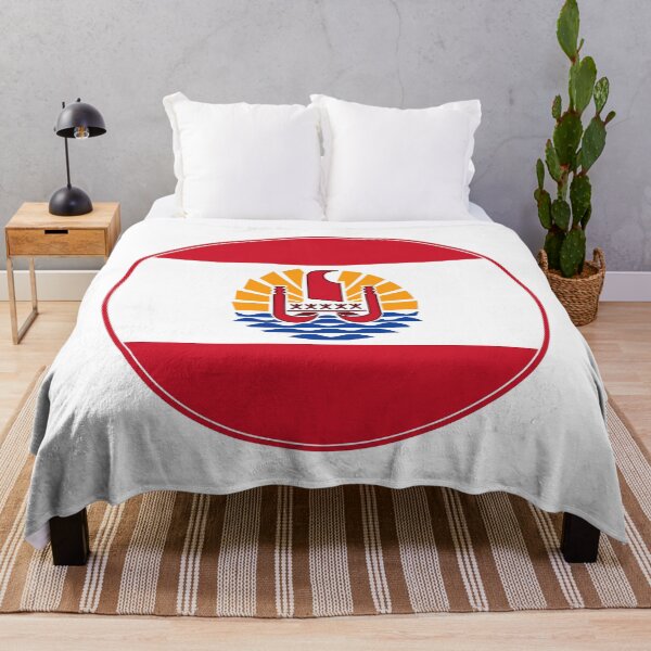 Item preview, French Polynesia Flag Round Design designed and sold by NTGUILTY.