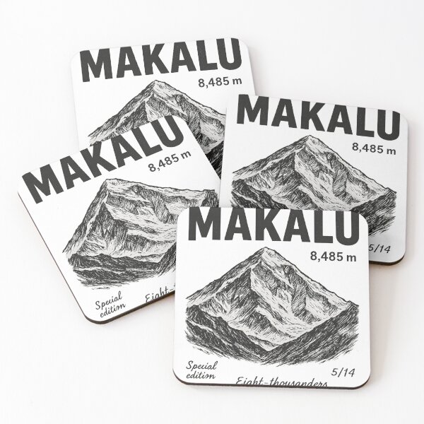 Item preview, Mount Makalu | Special edition 5/14 Eight-thousanders | Black and white designed and sold by Masha_D.