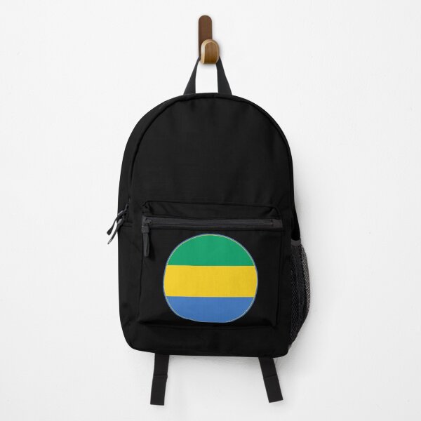 Item preview, Gabon Flag Round Design designed and sold by NTGUILTY.