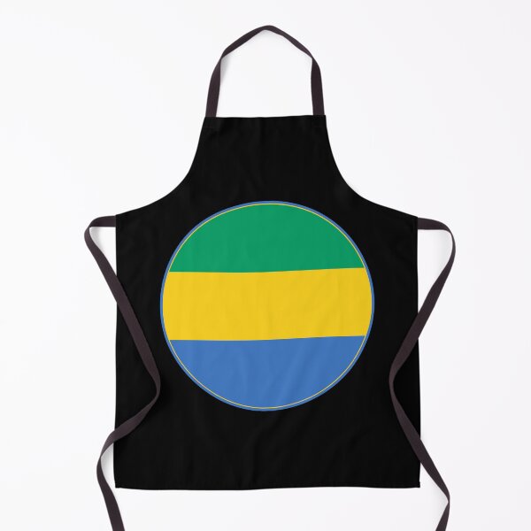 Item preview, Gabon Flag Round Design designed and sold by NTGUILTY.