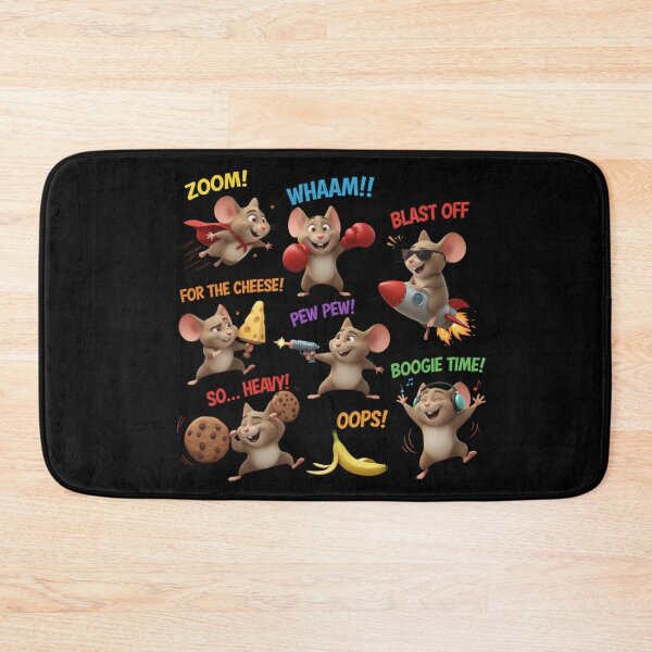 Item preview, Zippy Mouse Comic Action Graphic Tee designed and sold by Zippy Creation.