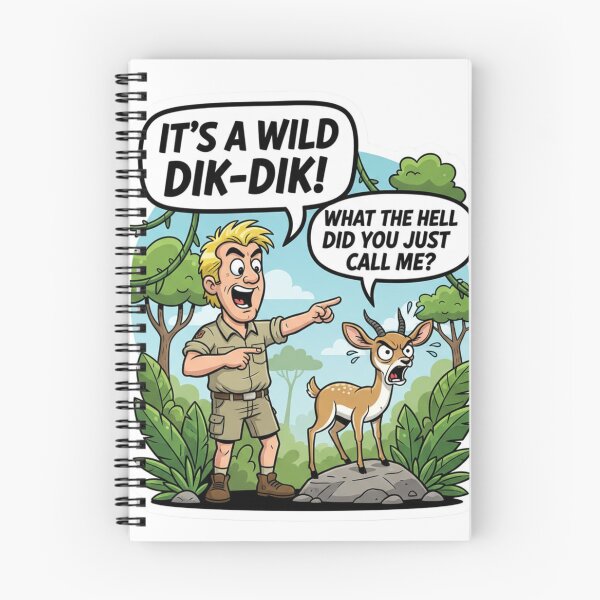 Item preview, It's A Wild Dik-Dik Funny Safari Pun designed and sold by PunStitch.