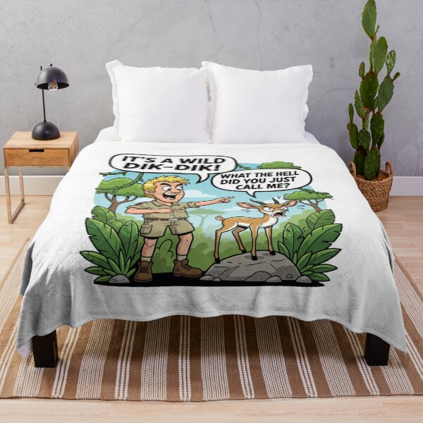 Item preview, It's A Wild Dik-Dik Funny Safari Pun designed and sold by PunStitch.