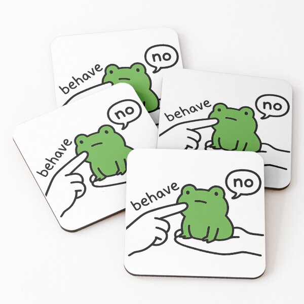 Item preview, Dishonest Frog Funny Frog Meme Behave No Cartoon Design designed and sold by gear-posters.