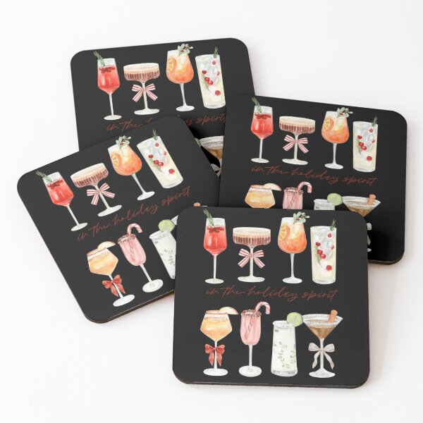Item preview, Watercolor Holiday Cocktails In The Holiday Spirit Festive Drink Illustrations designed and sold by HenikaPonko.