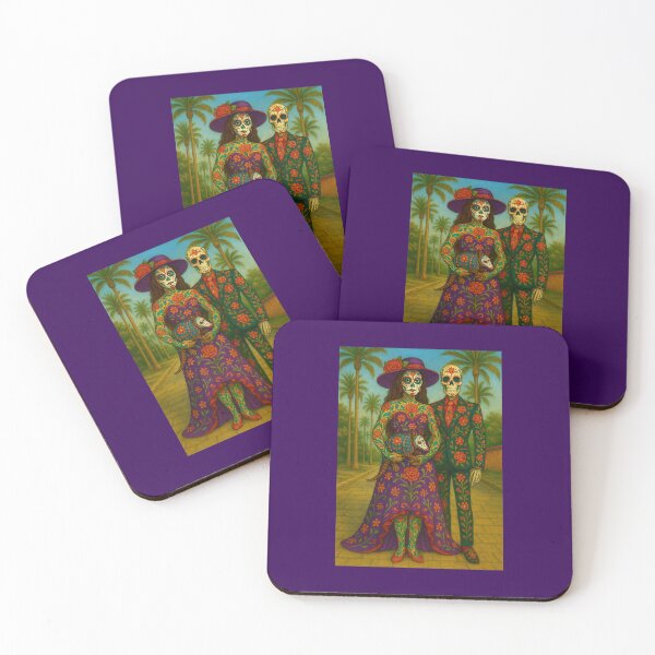 Item preview, Dia del los Muertos- Spooky Couple designed and sold by Beach-Raven Designs.