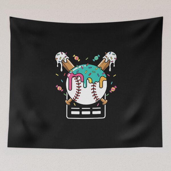 Item preview, Baseball Home Plate Dripping Ice Cream Drip Youth Boys designed and sold by MOHITSALVI.