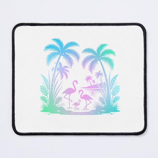 Item preview, Tropical Flamingo & Palm Tree Art – Gradient Beach Design for Summer Vibes Gifts designed and sold by Sun Sand & Sea Art.