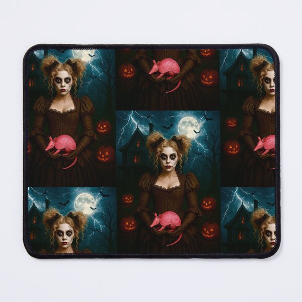 Item preview, Gothic Girl with Pink Armadillo designed and sold by Beach-Raven Designs.