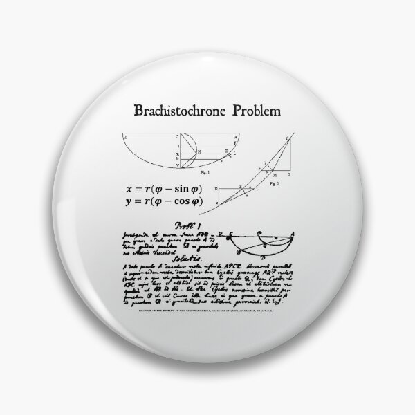Item preview, Nerdy Vintage Brachistochrone Math Science Teacher Black Text designed and sold by MathWare MathClips.