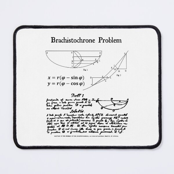 Item preview, Nerdy Vintage Brachistochrone Math Science Teacher Black Text designed and sold by MathWare MathClips.