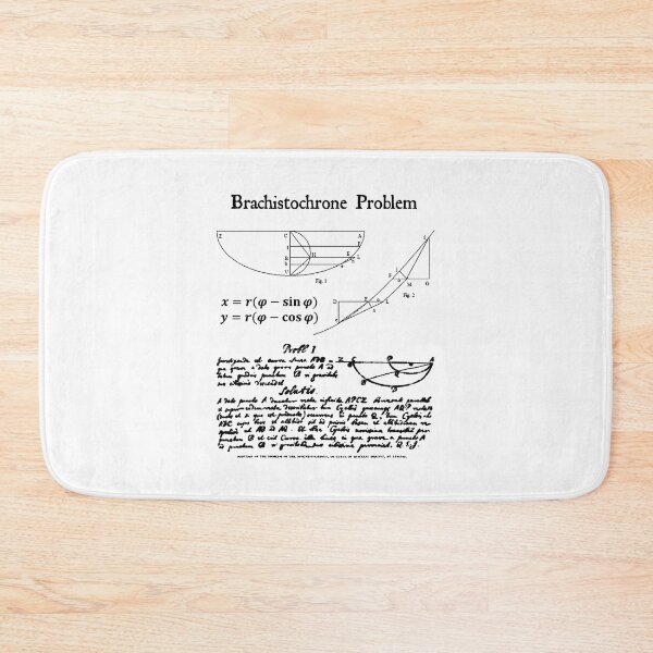 Item preview, Nerdy Vintage Brachistochrone Math Science Teacher Black Text designed and sold by MathWare MathClips.