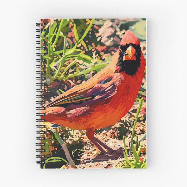 Item preview, Red Cardinal in Yard designed and sold by tomorrowsart.