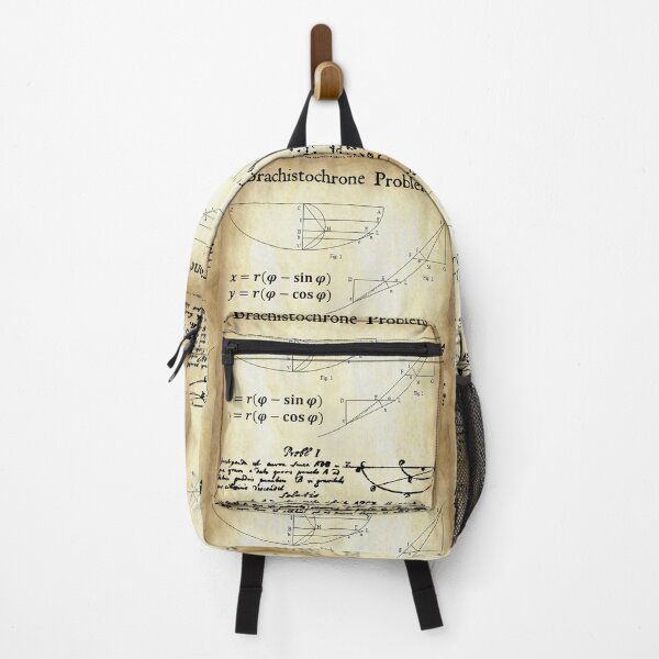 Item preview, Nerdy Vintage Brachistochrone Math Science Teacher Black Text Parchment designed and sold by MathWare MathClips.