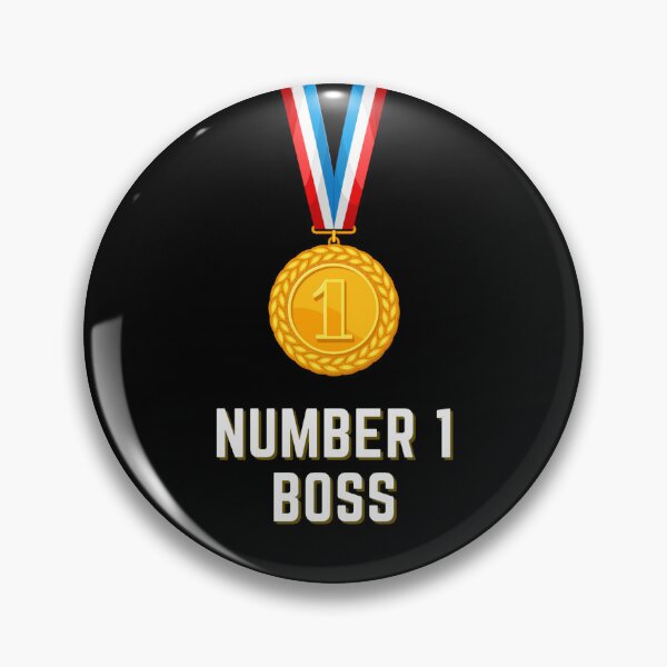 Item preview, Number 1 Boss With Medal designed and sold by Imemewell.