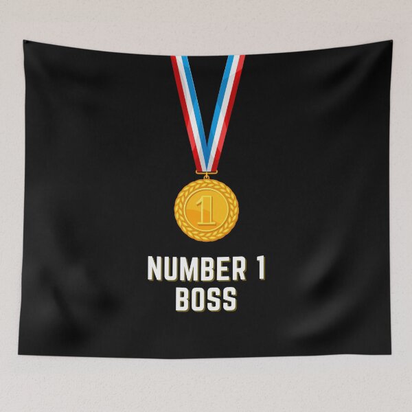 Item preview, Number 1 Boss With Medal designed and sold by Imemewell.