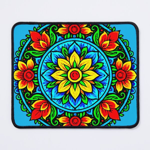 Item preview, Folk Flower Mandala designed and sold by ViaARTfactory.