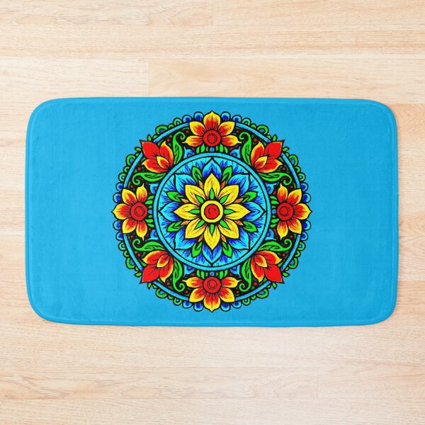 Item preview, Folk Flower Mandala designed and sold by ViaARTfactory.