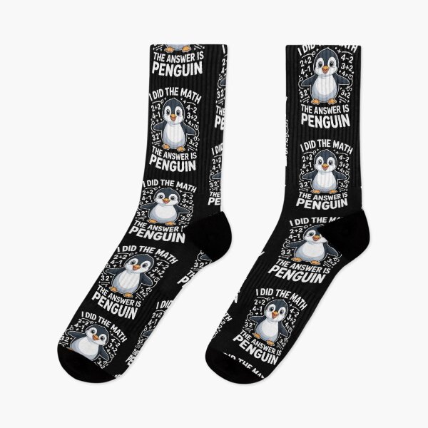 Item preview, I Did the Math and the Answer is Penguin designed and sold by Gogetgiggles.