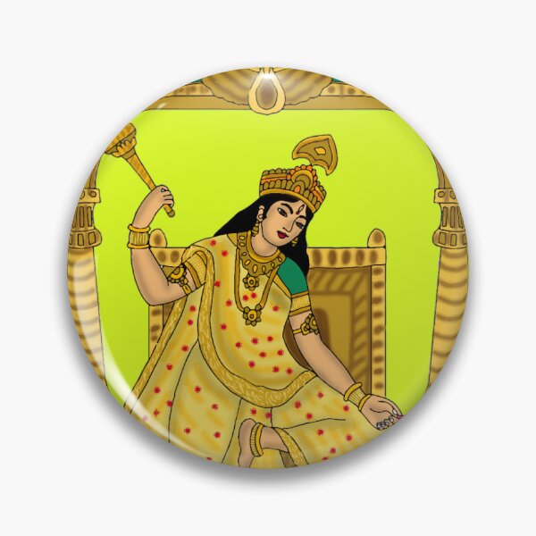 Item preview, Goddess Baglamukhi – Devi of Protection & Victory Art designed and sold by Harshit_Digital_Arts.