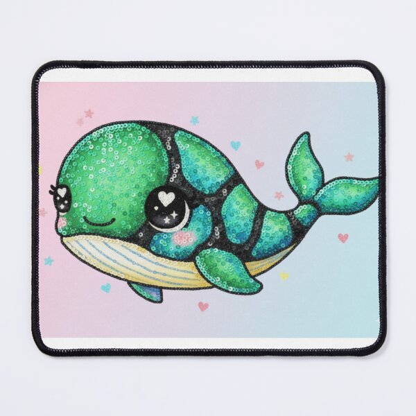 Item preview, kawaii whale designed and sold by Nu Sigma 1985.