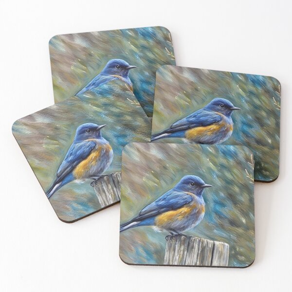 Item preview, Bluebird on a Post designed and sold by tomorrowsart.