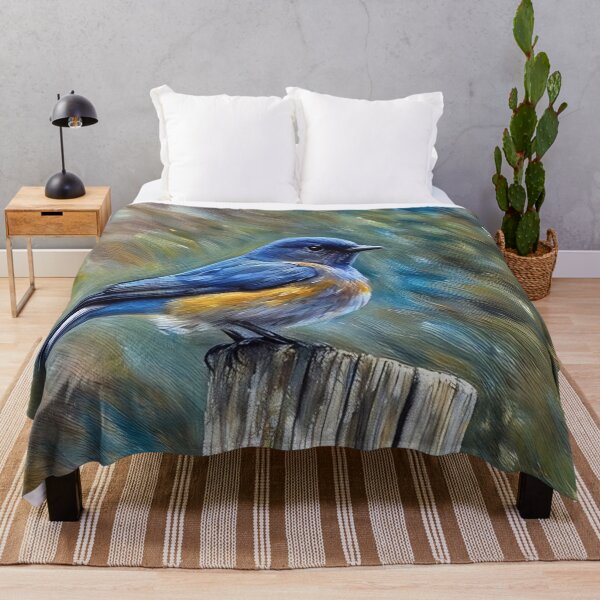 Item preview, Bluebird on a Post designed and sold by tomorrowsart.