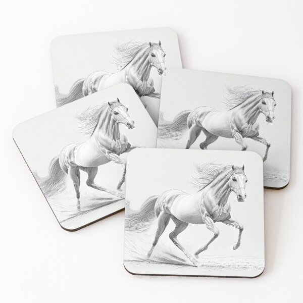 Item preview, Dynamic Galloping Horse Pencil Art designed and sold by LanaGustavsson.