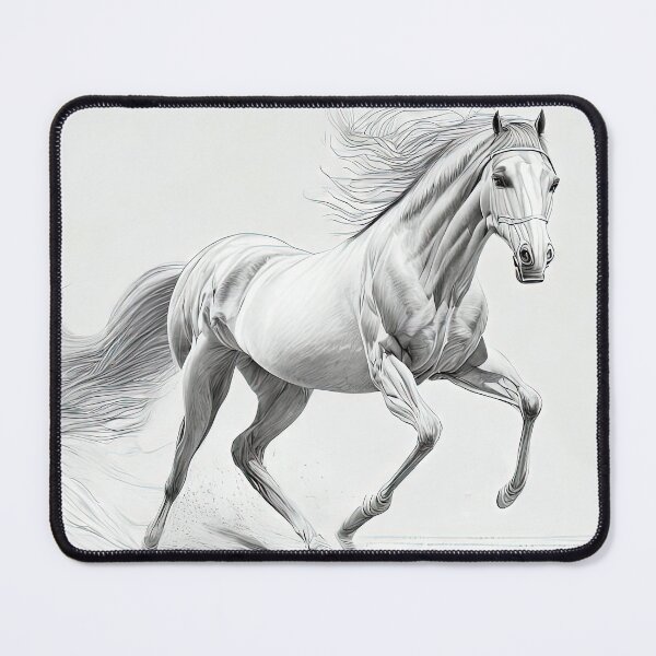 Item preview, Dynamic Galloping Horse Pencil Art designed and sold by LanaGustavsson.