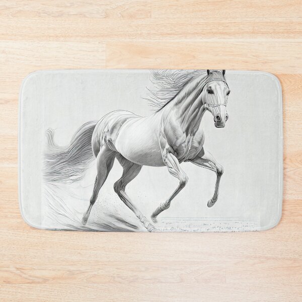 Item preview, Dynamic Galloping Horse Pencil Art designed and sold by LanaGustavsson.