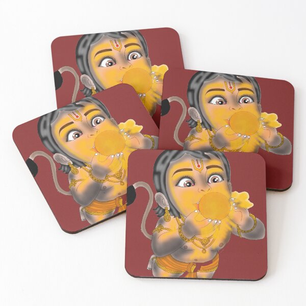 Item preview, Child Hanuman Eating Surya (Sun) – Mythological Divine Artwork designed and sold by Harshit_Digital_Arts.